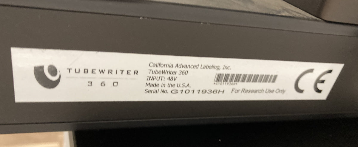 Videojet 1520 Continuous Ink Jet Printer w/ Tubewriter 360 Vial Labeling System