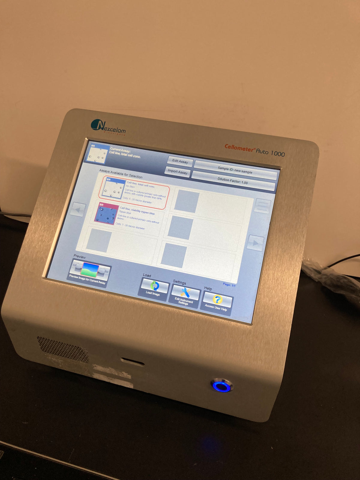 Nexcelom Bioscience Cellometer Auto 1000 Cell Counter