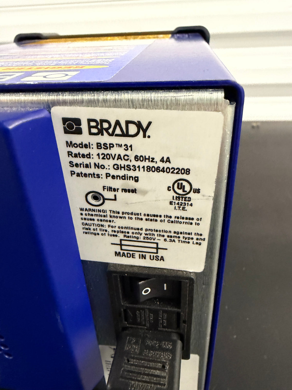 Brady BSP31 Label Attachment System