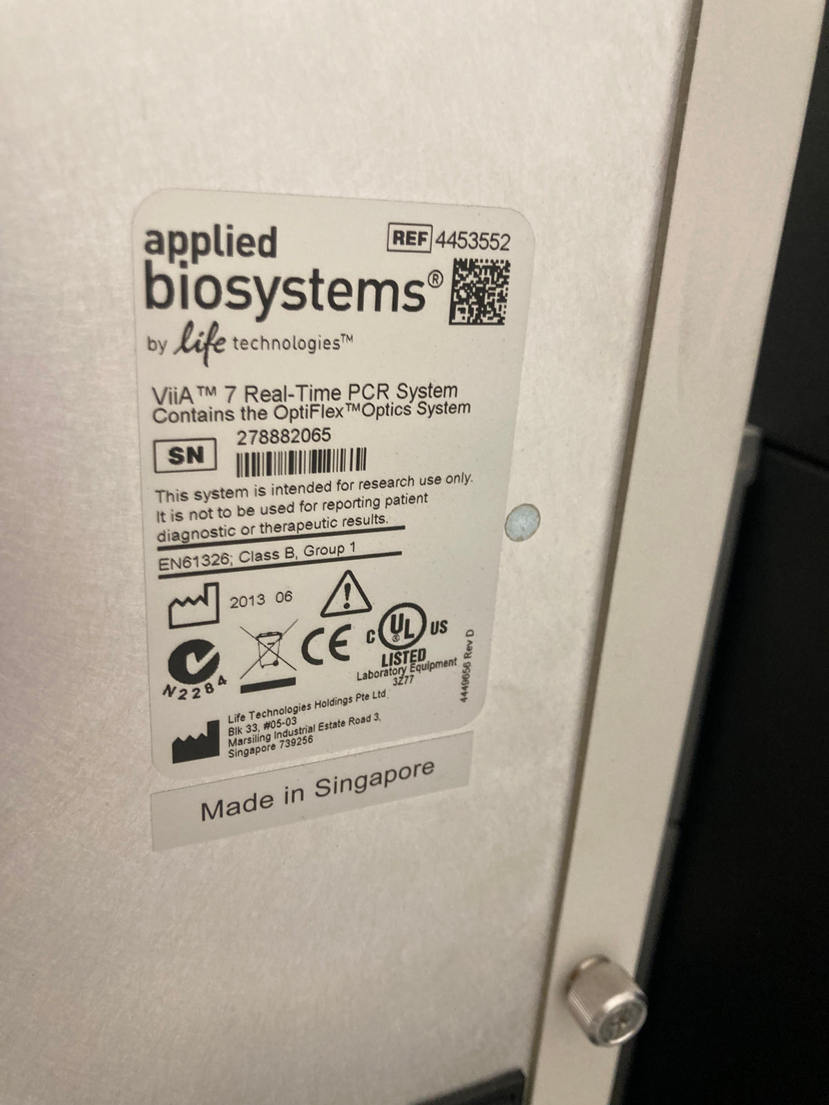 Applied Biosystems ViiA7 384 Well Real-Time PCR System