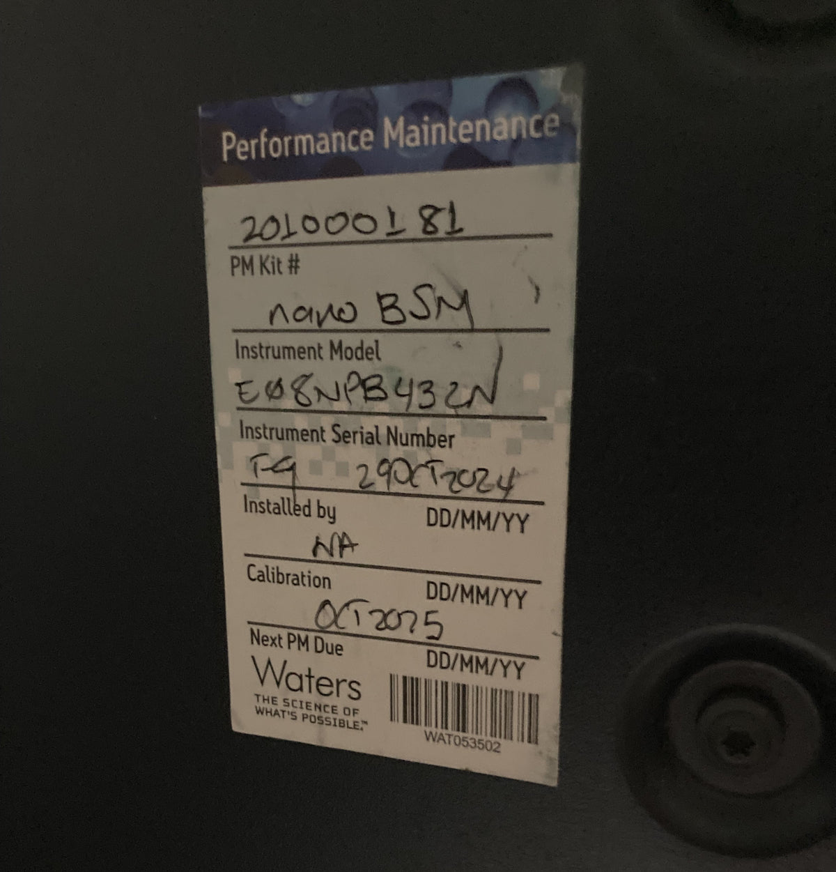 Waters ACQUITY UPLC Process Sample Manager (PSM) (REF 186015064) with Waters nanoACQUITY Binary Solvent Manager (BSM) 186016002