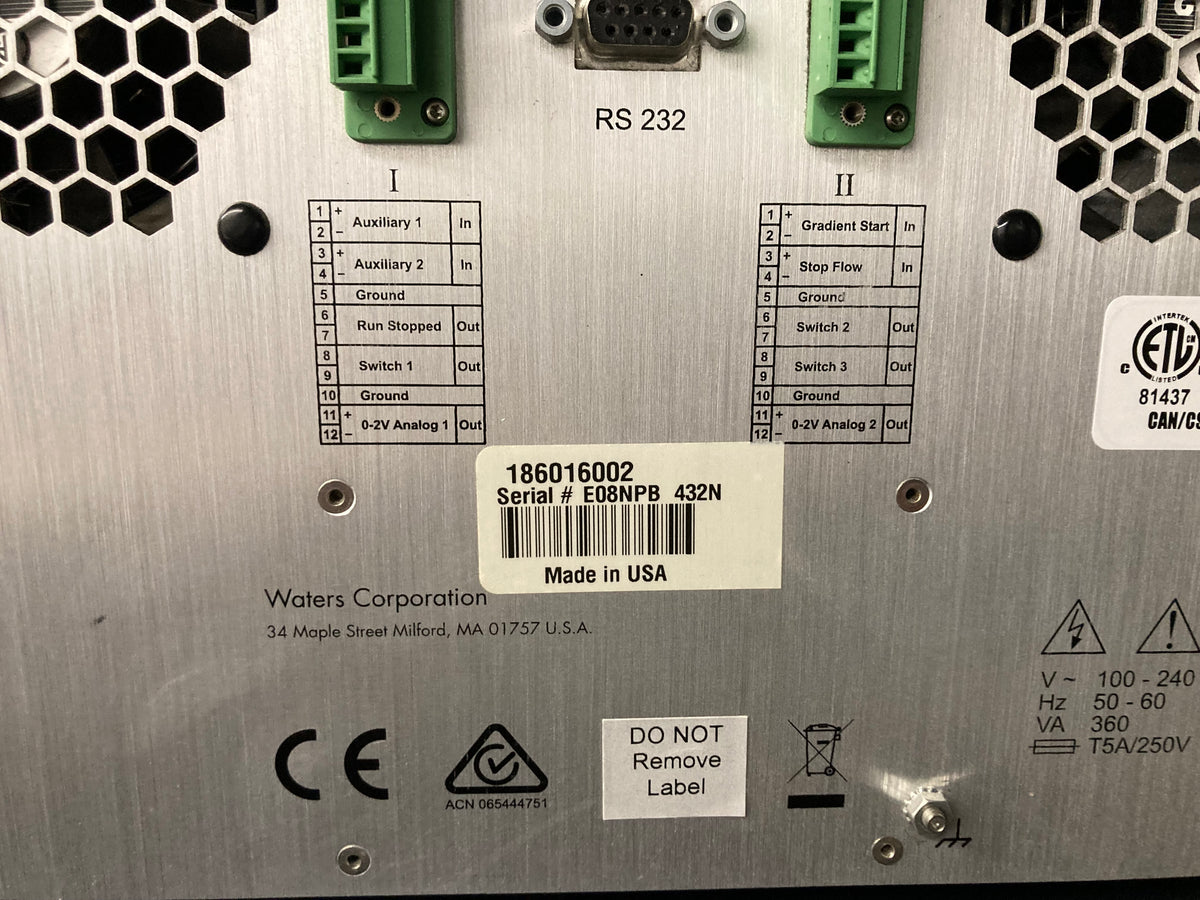 Waters ACQUITY UPLC Process Sample Manager (PSM) (REF 186015064) with Waters nanoACQUITY Binary Solvent Manager (BSM) 186016002