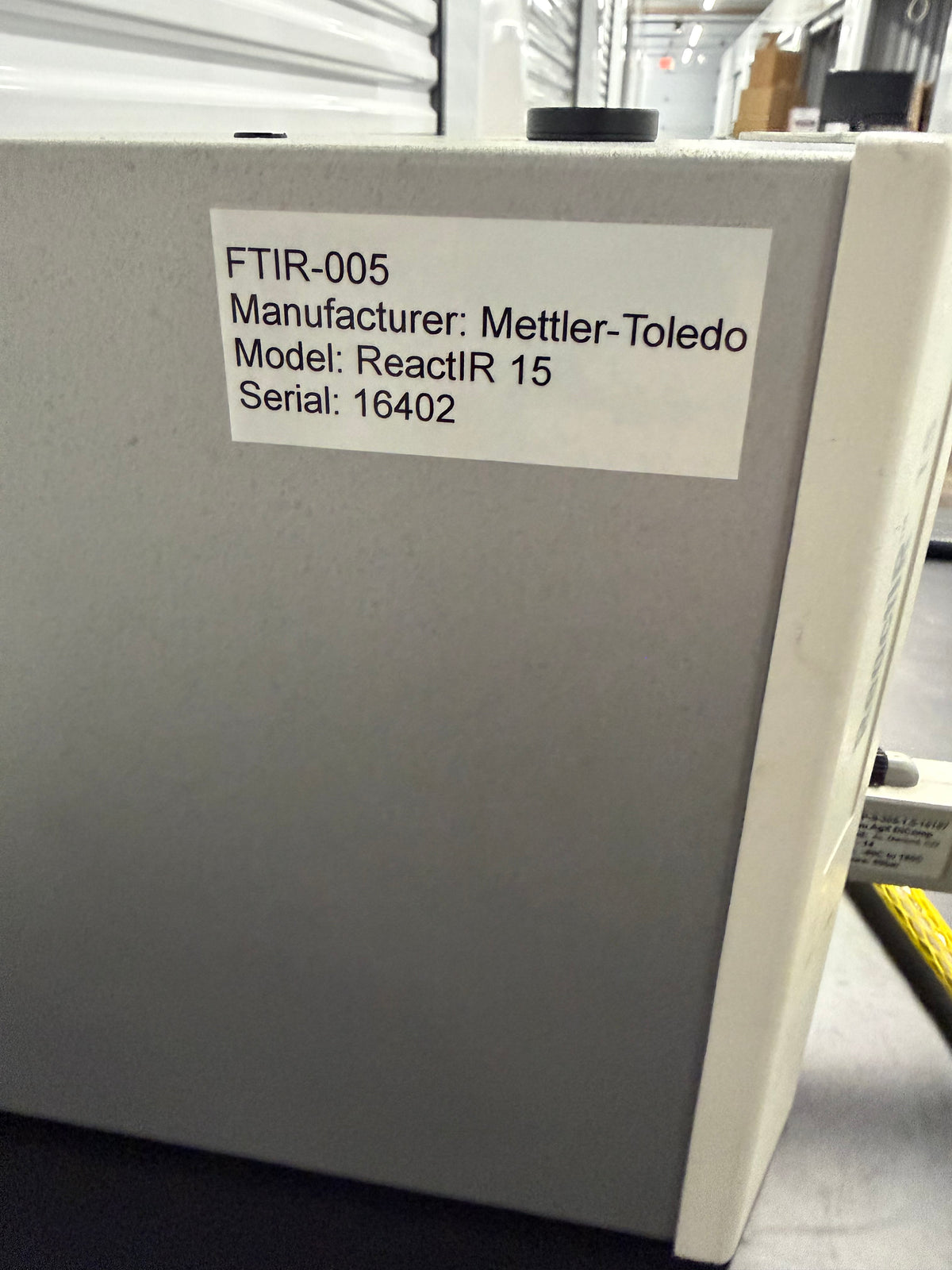 Mettler Toledo ReactIR 15 in situ (FTIR) Analyzer with DST Series AgX Probe