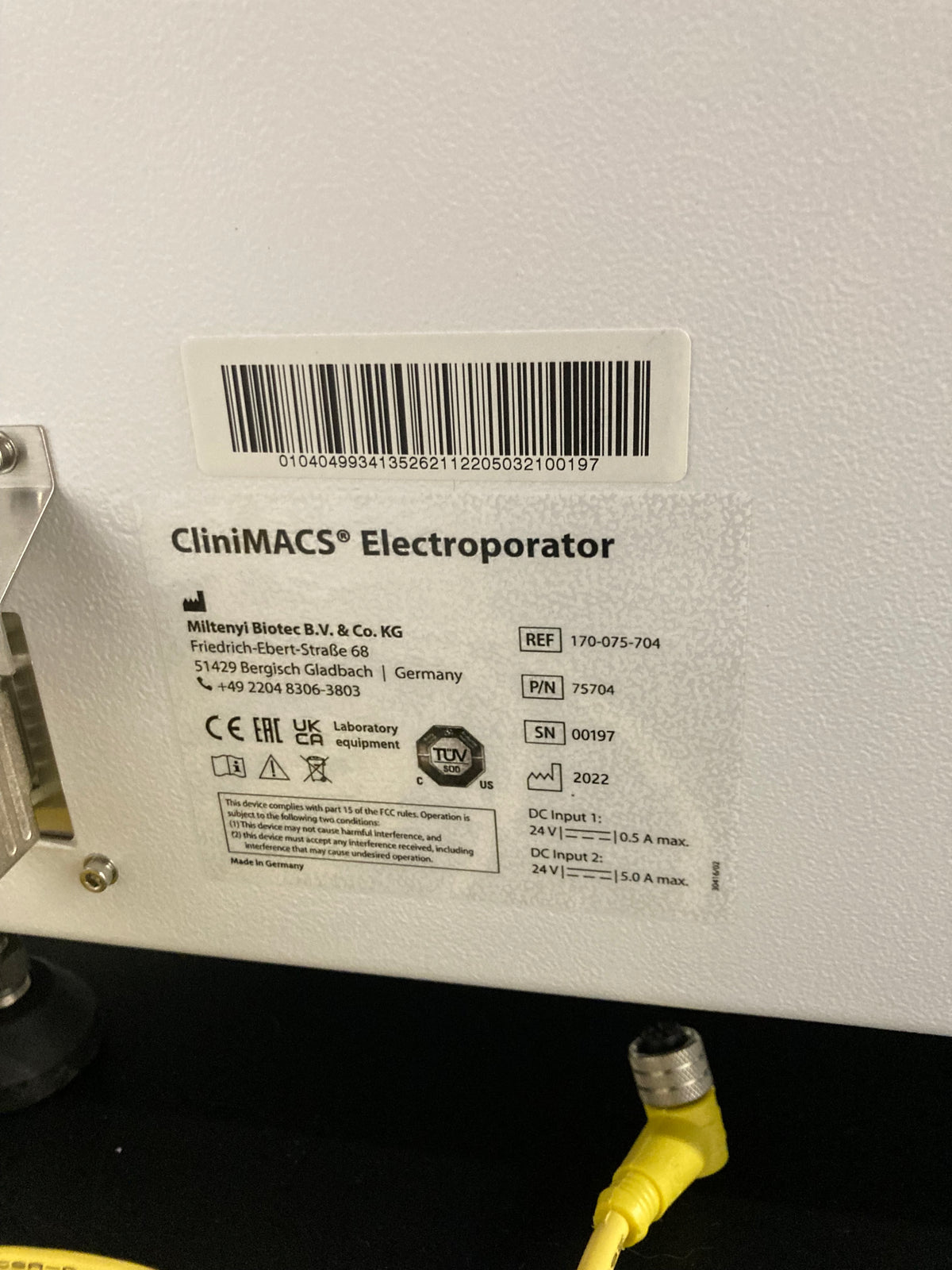2022 Miltenyi Biotec CiniMACS Prodigy Cell Processing Instrument with CliniMACS Electroporator