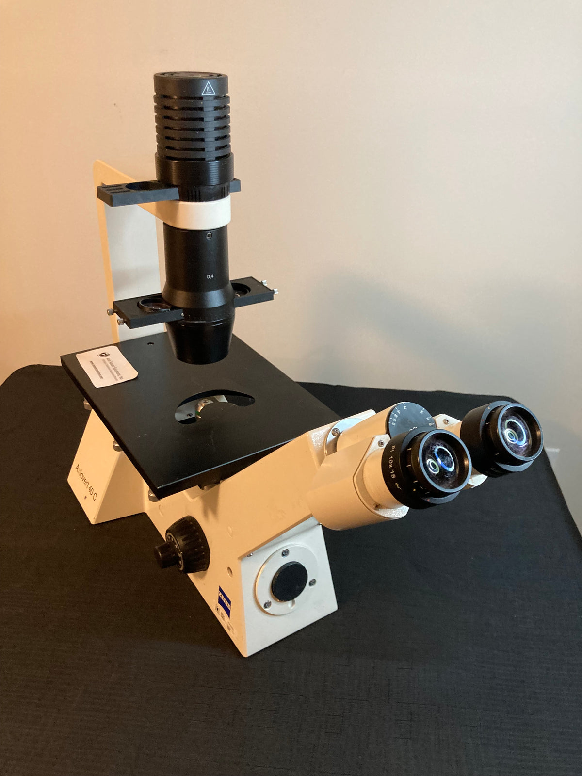 Zeiss Axiovert 40C Inverted Phase Contrast Microscope